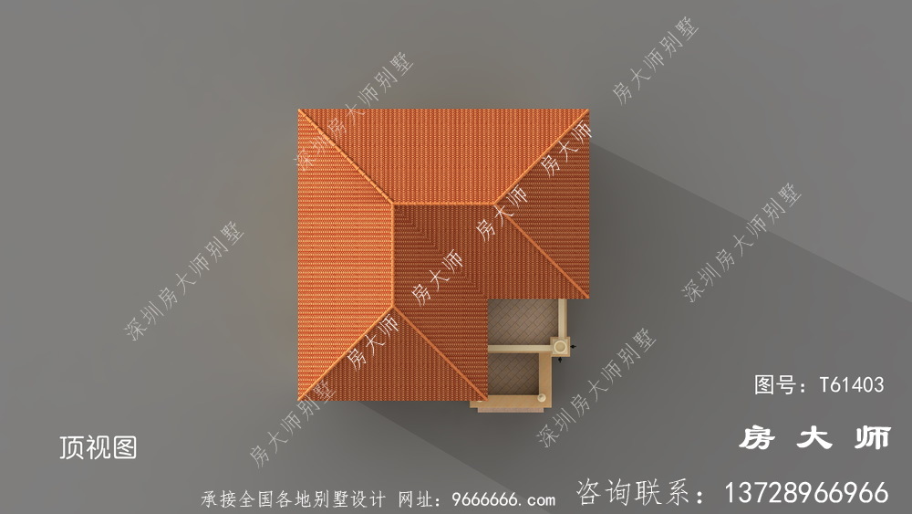 精致的带车库的三层农村自建住宅设计