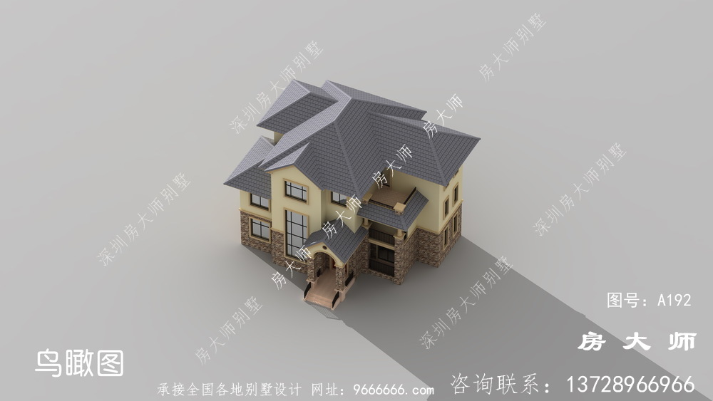 三层当代楼房设计图，带整套工程图纸