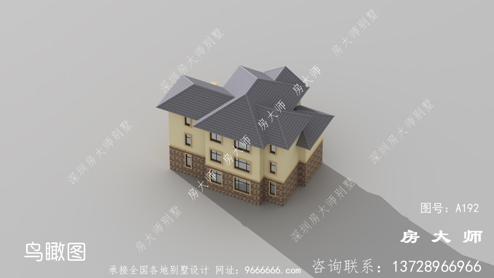 三层当代楼房设计图，带整套工程图纸