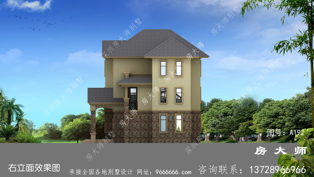 三层当代楼房设计图，带整套工程图纸