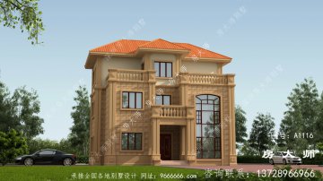 自建欧式风格三层别墅设计图