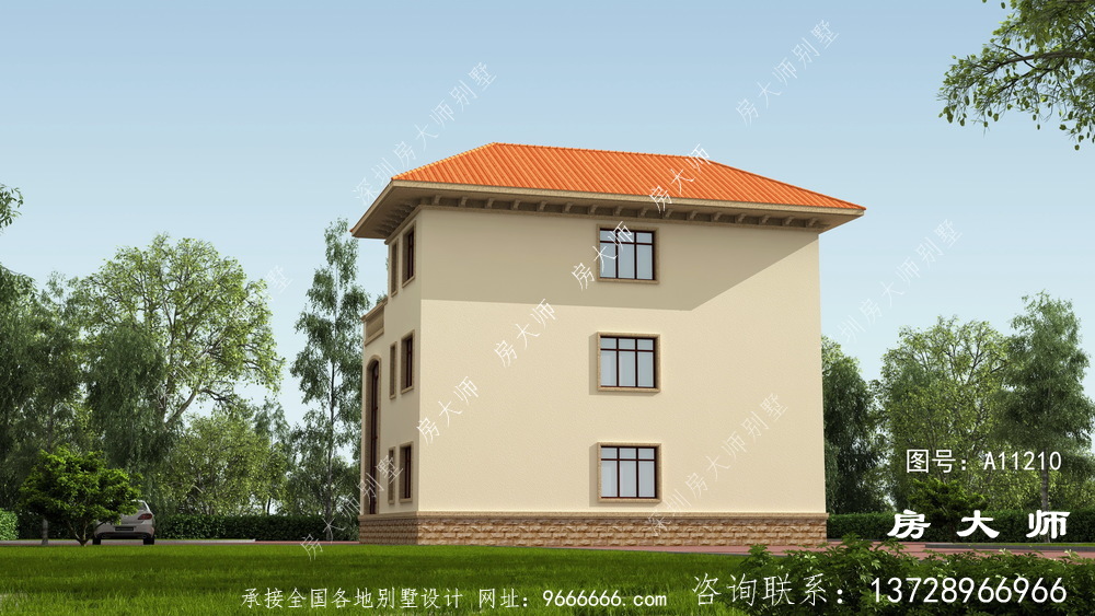 经济实用的欧式风格小别墅设计图