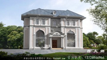 中国南方新农村建设三层别墅设计