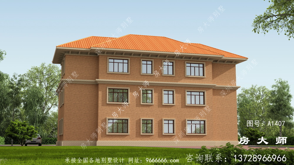 美观大气的双拼别墅，复式欧式别墅