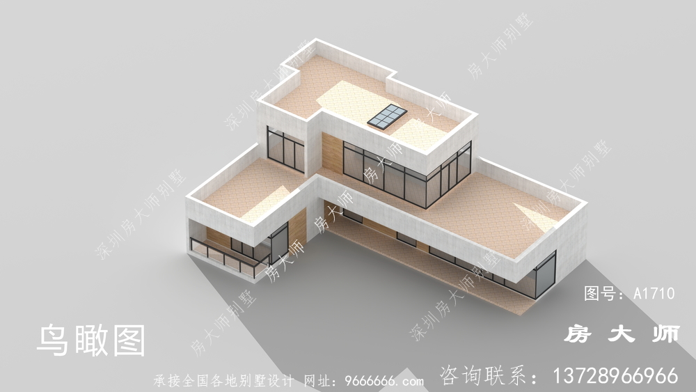现代两层别墅独特设计效果图
