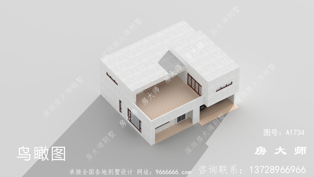 现代极简风格两层别墅设计图纸