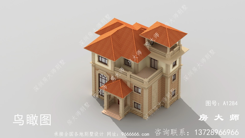 占地131平三层别墅设计图，小户型房子建造房屋户型