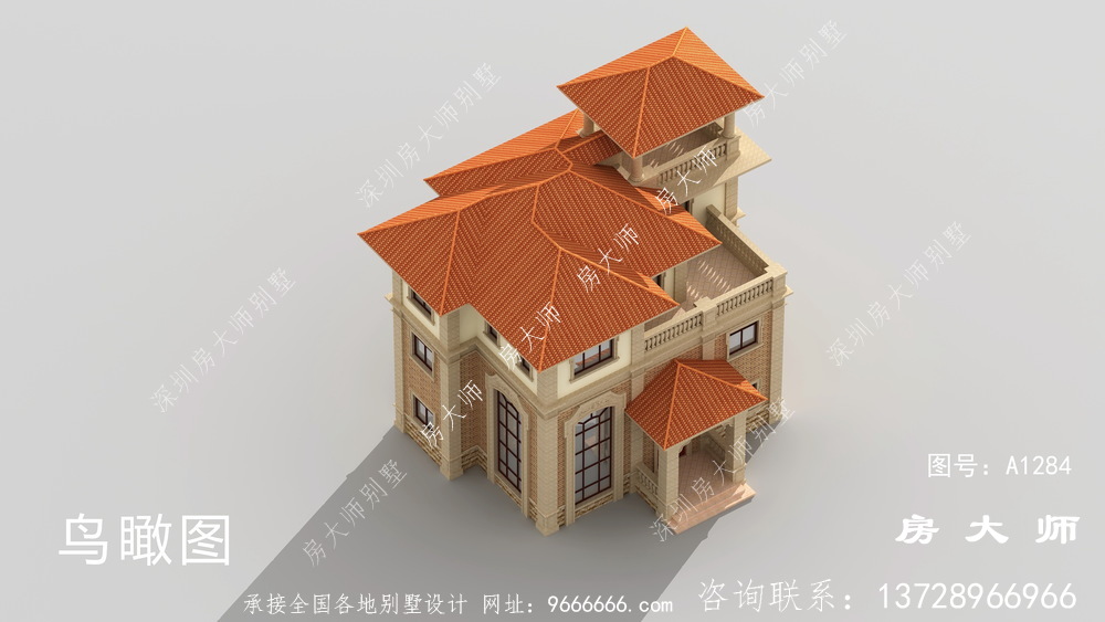 占地131平三层别墅设计图，小户型房子建造房屋户型