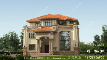 乡村最新款别墅设计图，外型素雅