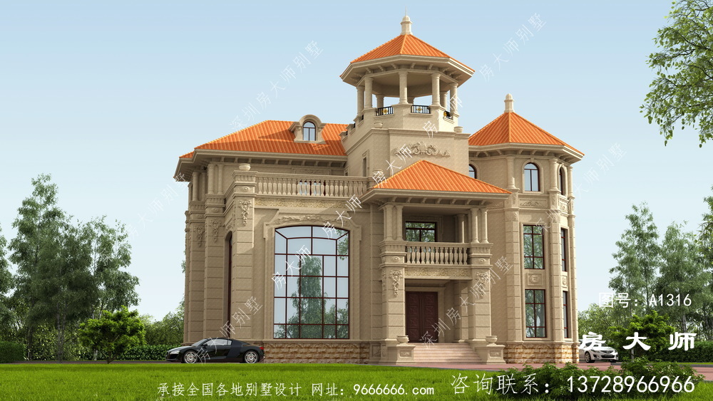 乡村新别墅的设计图美观大方。