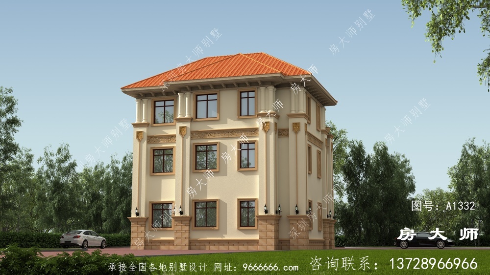 独栋别墅楼房设计图，合适乡村盖
