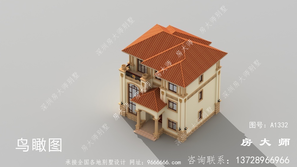 独栋别墅楼房设计图，合适乡村盖