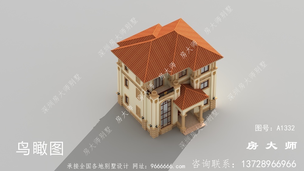独栋别墅楼房设计图，合适乡村盖