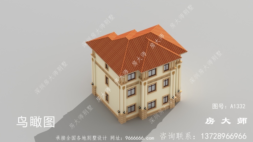 独栋别墅楼房设计图，合适乡村盖