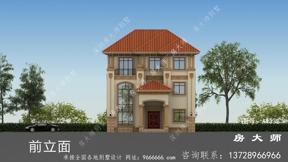 独栋别墅楼房设计图，合适乡村盖