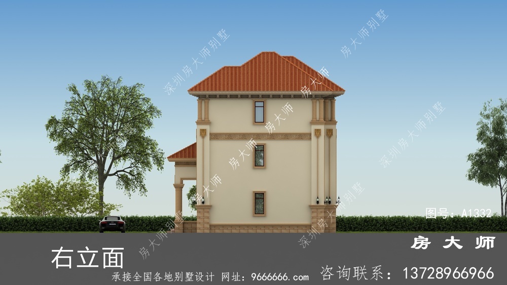 独栋别墅楼房设计图，合适乡村盖