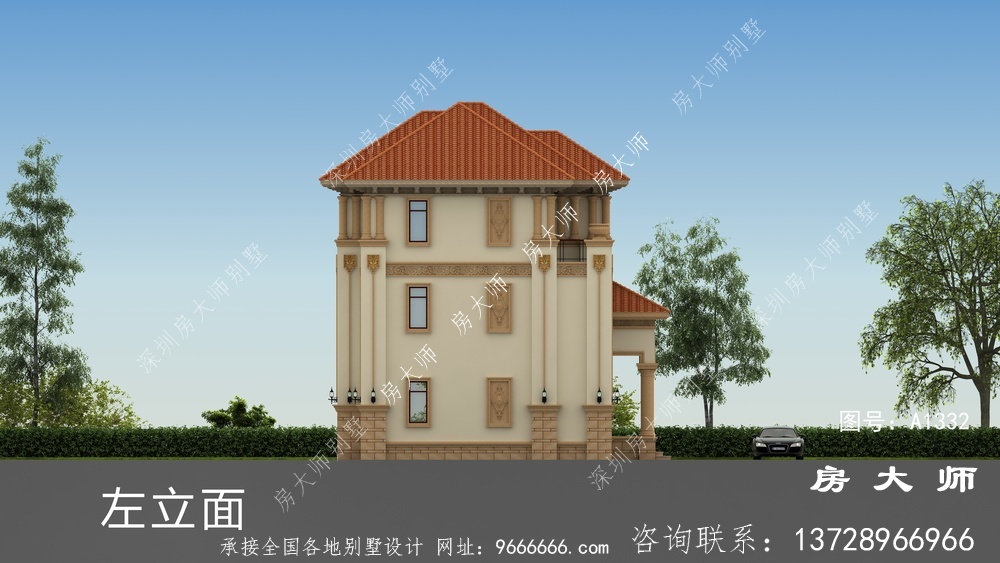 独栋别墅楼房设计图，合适乡村盖