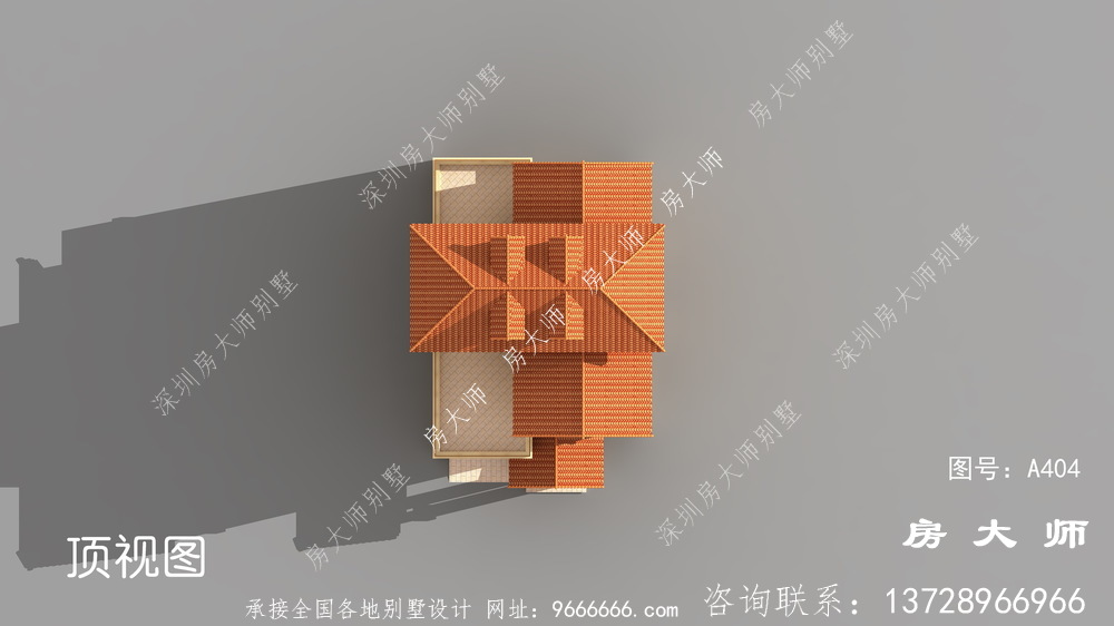 欧式风格农村四层别墅效果图