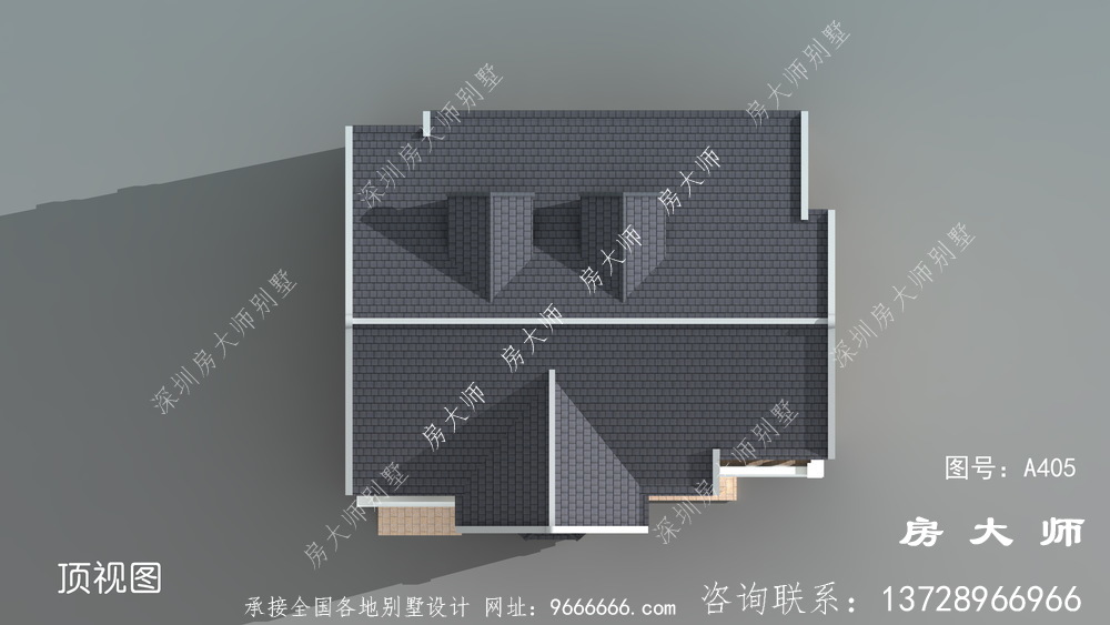 农村两层简欧别墅效果图