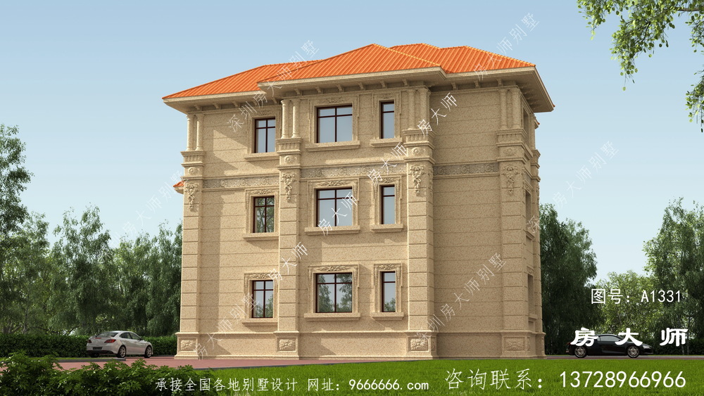 经典大气的意大利风格别墅效果图