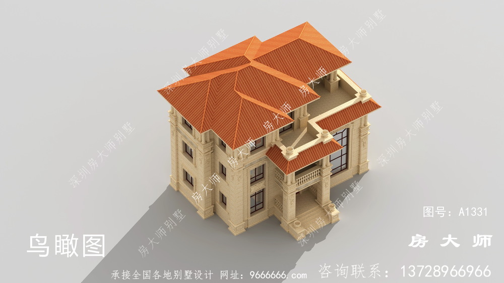 经典大气的意大利风格别墅效果图