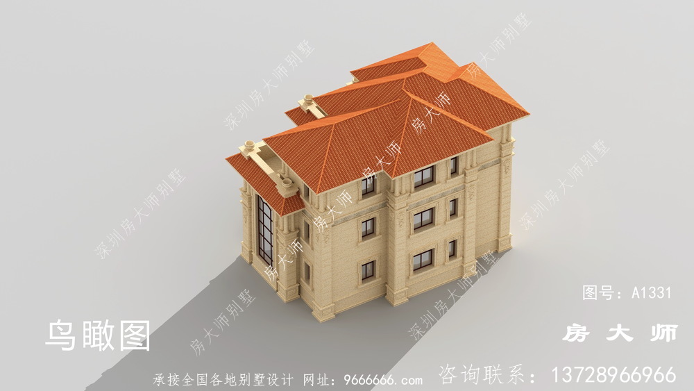 经典大气的意大利风格别墅效果图