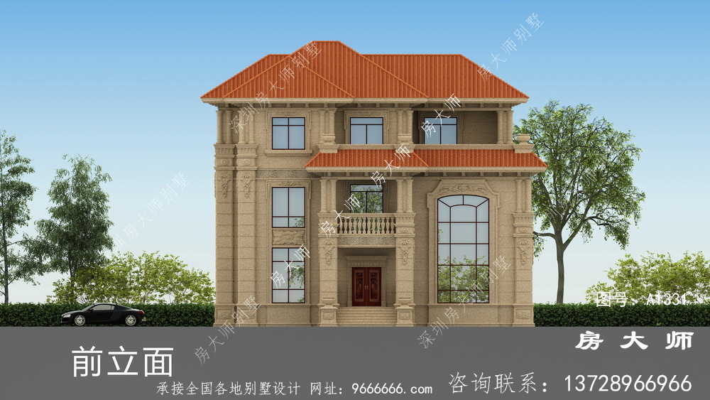 经典大气的意大利风格别墅效果图