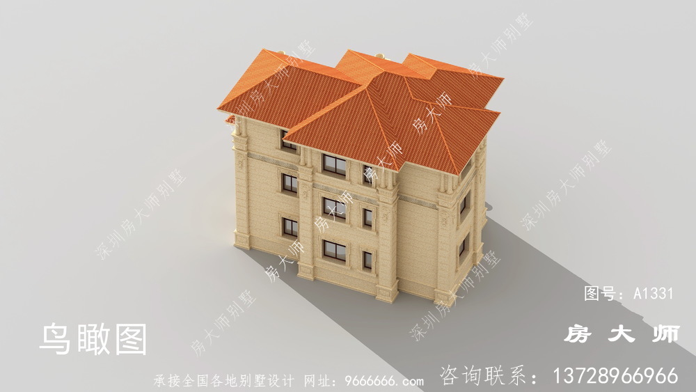 经典大气的意大利风格别墅效果图