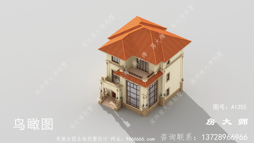 现代意大利风格农村别墅设计图
