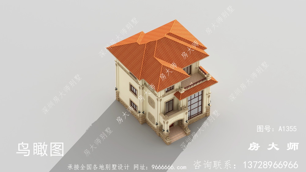 现代意大利风格农村别墅设计图