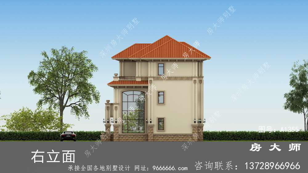现代意大利风格农村别墅设计图