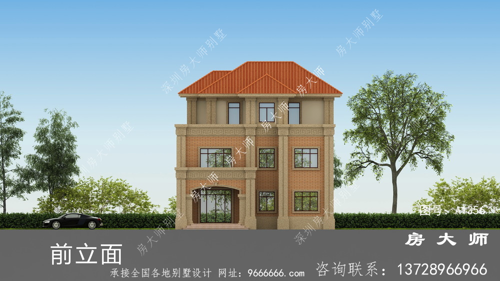 温暖的欧式风格自建别墅设计图