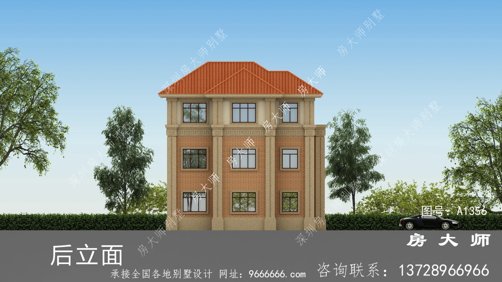 温暖的欧式风格自建别墅设计图