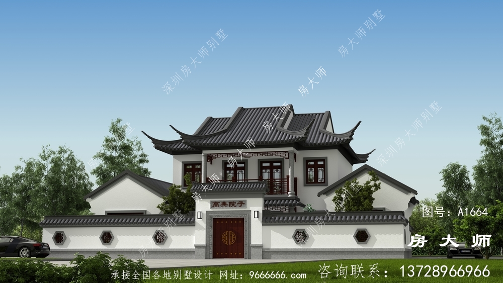 清新典雅中式豪华大户型别墅