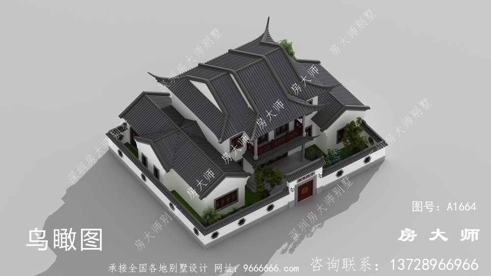 清新典雅中式豪华大户型别墅