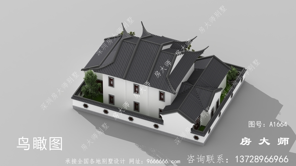 清新典雅中式豪华大户型别墅