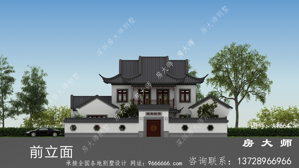 清新典雅中式豪华大户型别墅
