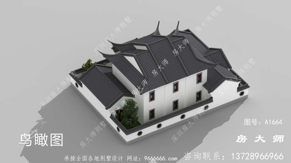 清新典雅中式豪华大户型别墅