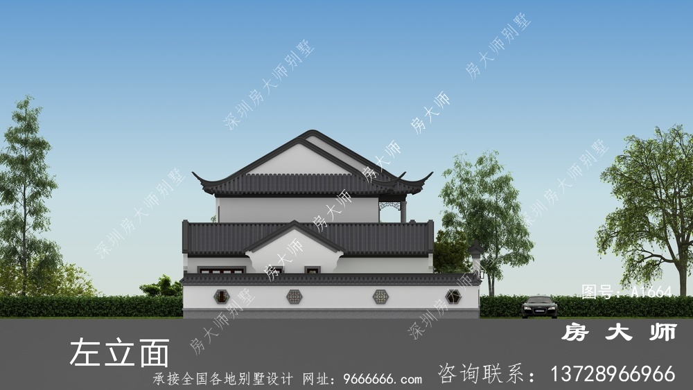 清新典雅中式豪华大户型别墅