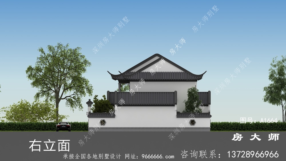 清新典雅中式豪华大户型别墅