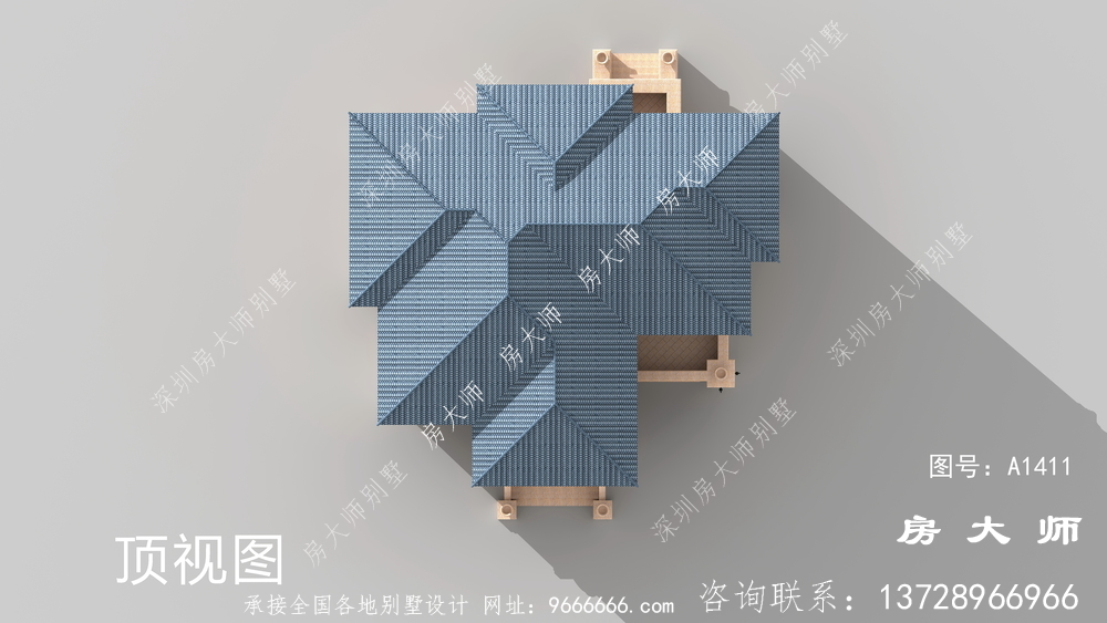 二层意大利风格小洋楼外观效果图