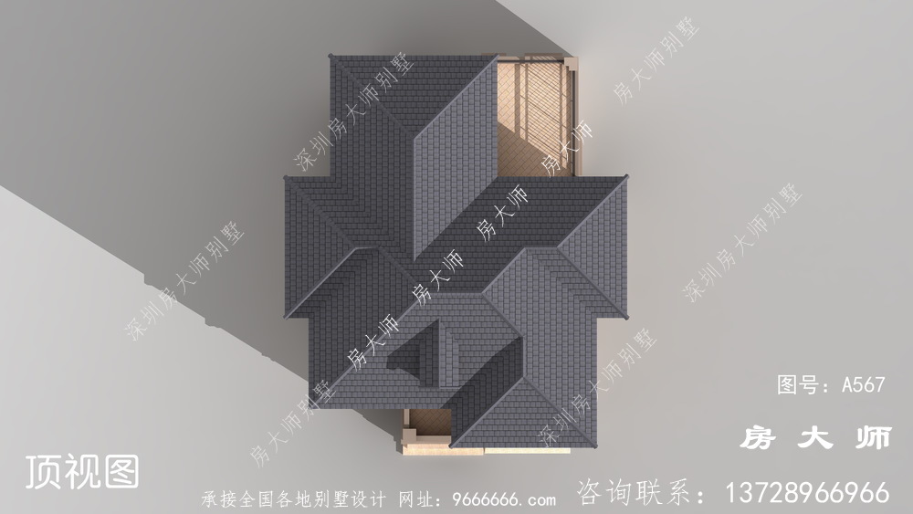 欧式简约三层别墅效果图大全
