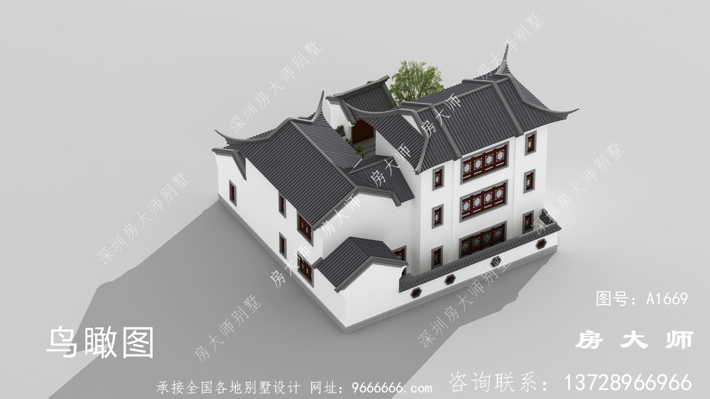 新中式苏式园林别墅设计图纸
