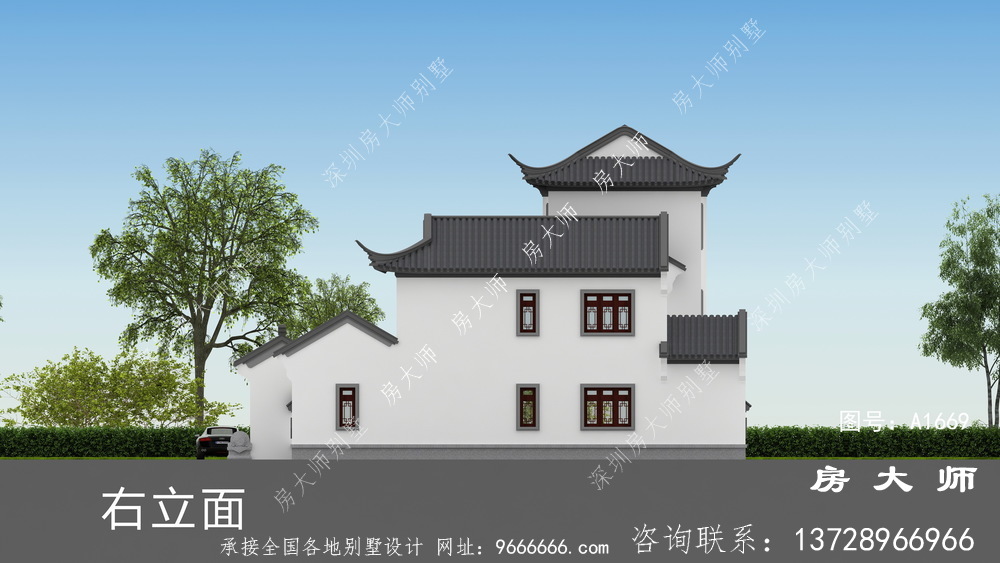 新中式苏式园林别墅设计图纸