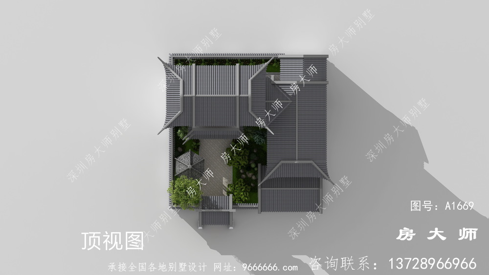 新中式苏式园林别墅设计图纸