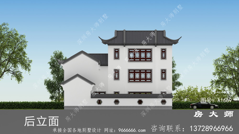 新中式苏式园林别墅设计图纸