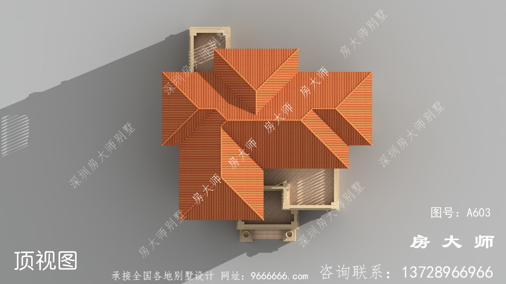 欧式农村三层复式自建别墅设计图