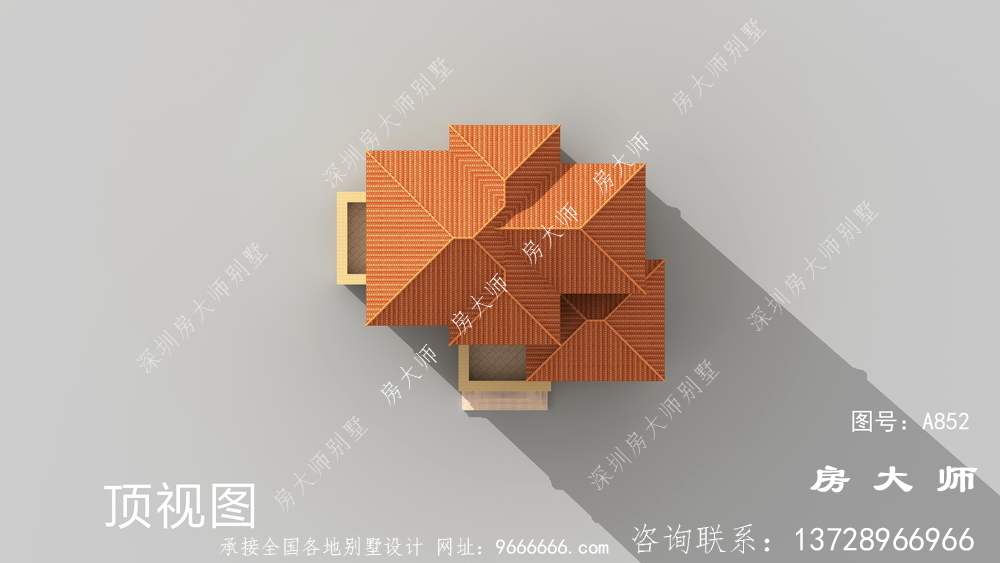 复式农村三层欧式别墅设计图纸