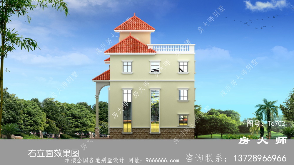 布局好又大气的小别墅设计效果图