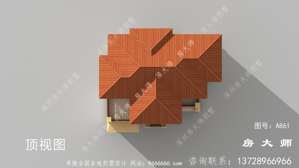 欧式古典风格三层别墅设计效果图